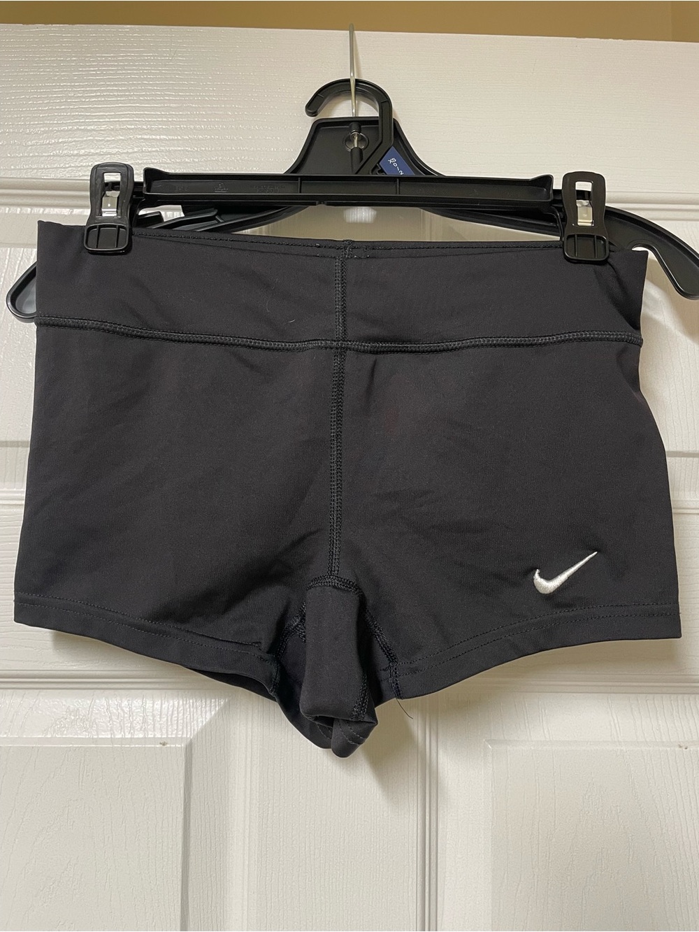 Nike Black Women’s Bike Shorts with White Swoosh
